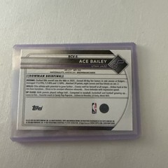 Ace Bailey RC Blue Reptilian /150 2025 Bowman Chrome Basketball BCV-5 Jazz