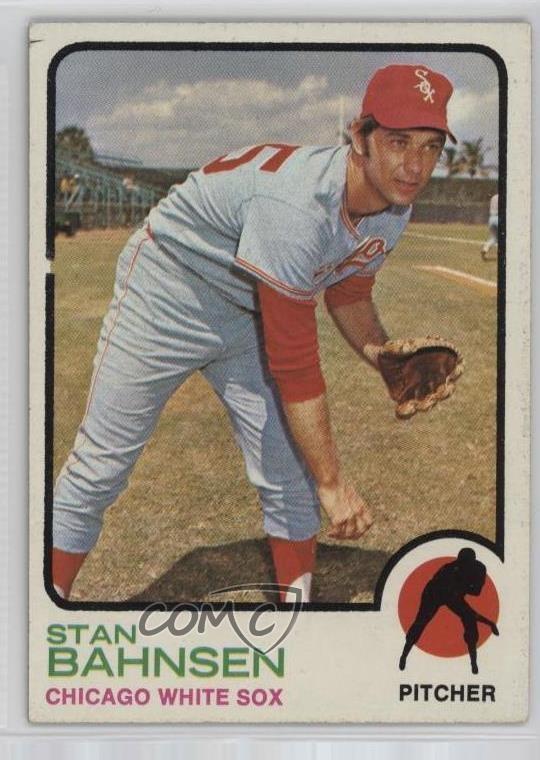 1973 Topps Stan Bahnsen (Gap in Black Border) #20 1g62