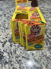 1990 Fleer Basketball 3 UNOPENED Wax Packs FROM FRESH BOX – Michael Jordan?