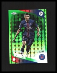 2025-26 Ousmane Dembele Chrome UEFA Club Competitions Green Geo /99 #3 PSG