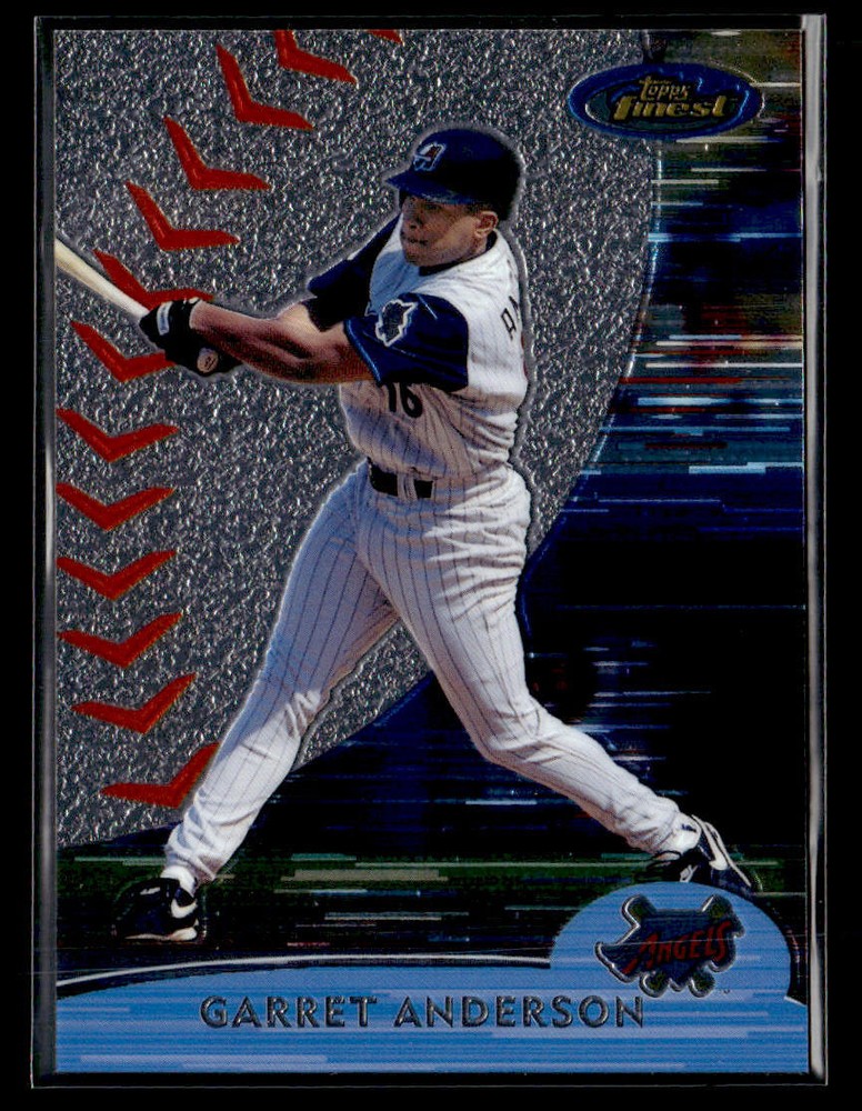 2000 Finest #5 Garret Anderson Card Anaheim Angels
