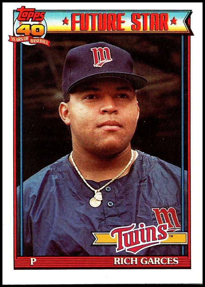 1991 Topps #594 Rich Garces – Future Star Rookie FREE SHIPPING!