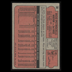 Rico Petrocelli #30 1972 Topps Boston Red Sox Baseball Card MLB EX