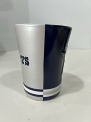 Dallas Cowboys Ceramic Mug NFL Football Cup 4 3/4” Tall Navy/Silver NWT