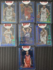 2025-26 NBA Topps Chrome BLUE X-Fractors Lot Of 7 Tatum Harden Murray Mobley 🔥