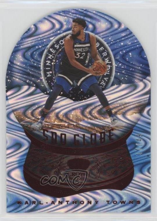 2020-21 Panini Crown Royale Sno Globe Red /49 Karl-Anthony Towns #25 0r5l