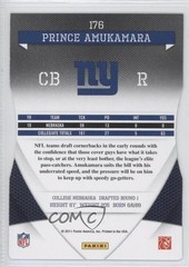 2011 Donruss Elite Aspirations Die-Cut 36/79 Prince Amukamara #176 Rookie RC 0f8