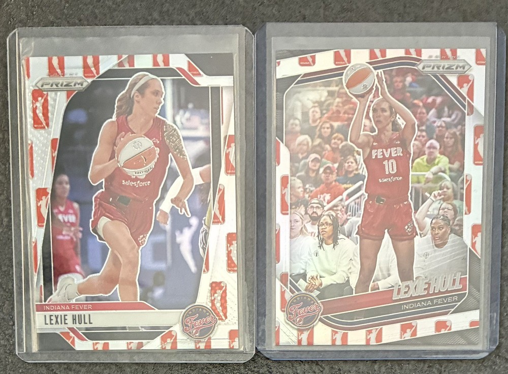 2024 & 2025 Panini Prizm WNBA Lexie Hull WNBA Logo Prizm (lot of 2) #16, #51