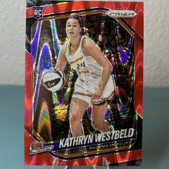25 Panini Prizm WNBA Kathryn Westbeld Rookie #29 Red Seismic /249 Mercury