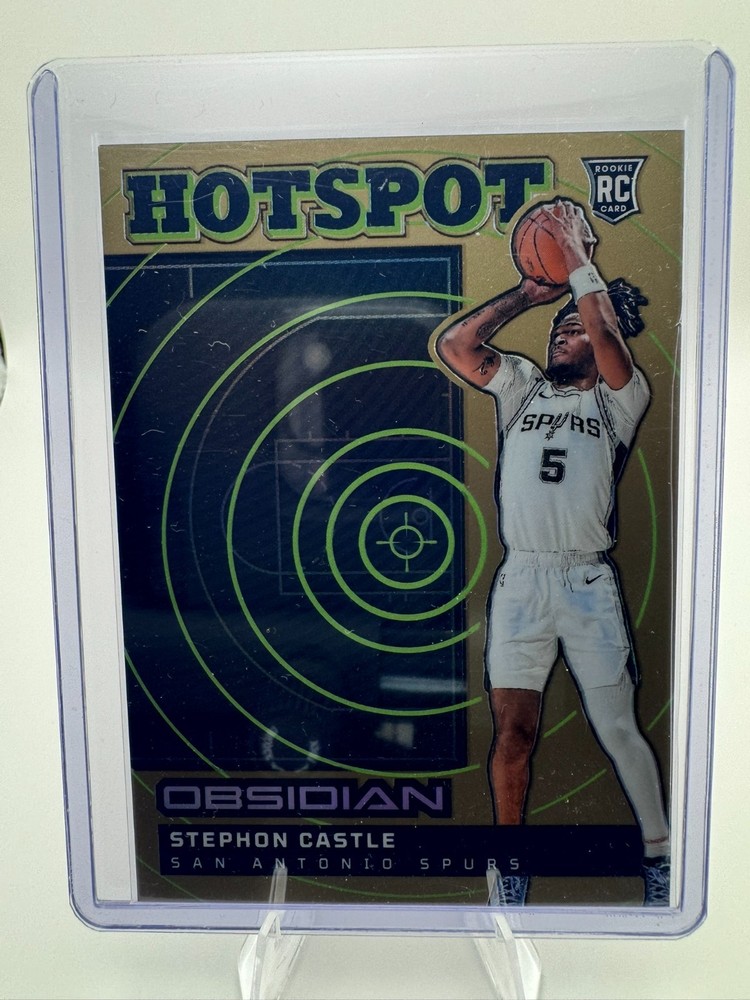 2024-25 Panini Obsidian Stephon Castle Hotspot Electric Etch Bronze Flood #/60