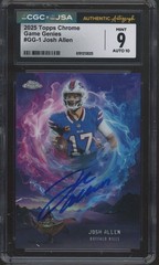 2025 Topps Chrome Game Genies #GG1 Josh Allen JSA Mint CGC 9 10 Auto