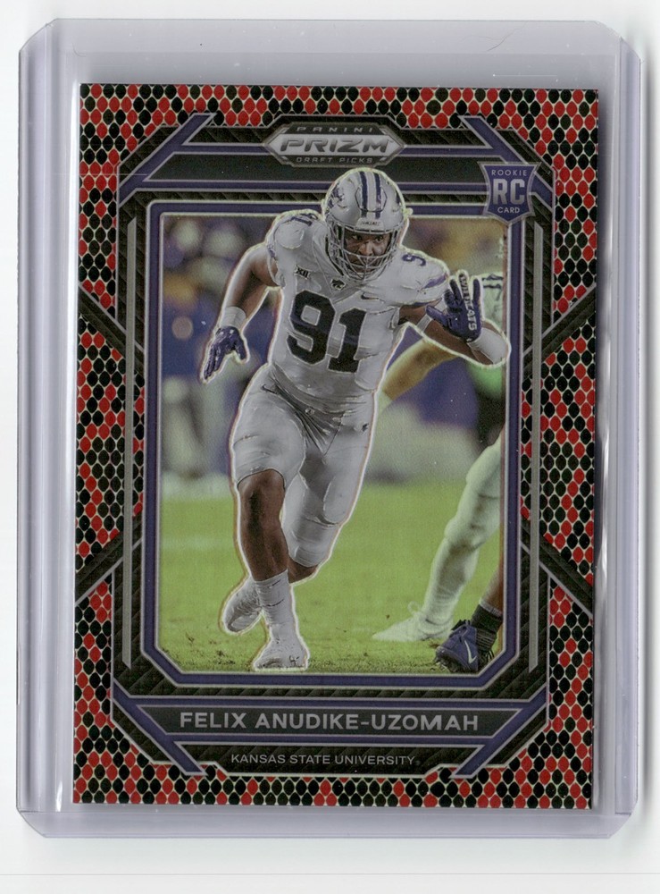 2023 Panini Prizm Draft Picks #190 Felix Anudike-Uzomah Prizms Snakeskin