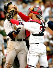 Alex Rodriguez Jason Varitek Fight Large Photo 11X14 – Yankees Red Sox 2004 AROD
