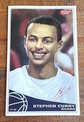 FAME: STEPHEN CURRY #1 COMIC SKAN SIGNED COA TOPPS ROOKIE CARD VARIANT LTD 100