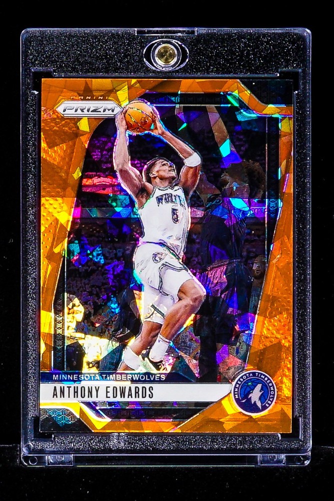 Anthony Edwards RARE REFRACTOR ORANGE ICE PRIZM INVESTMENT CARD Timberwolves SSP