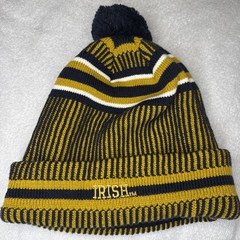 Notre Dame Fighting Irish Knit Beanie Pom Hat New Era EST 1842 Irish