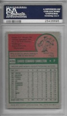 1975 TOPPS BASEBALL Dave Hamilton #428 PSA 9 MINT Oakland Athletics