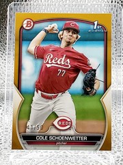 Cole Schoenwetter 2023 1st Bowman Draft Gold Paper Parallel 41/50 #BD-116 Reds