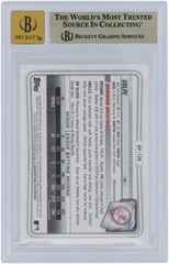 Anthony Volpe Yankees Autographed 2020 Bowman Prospects #BP-139 BAS 9.5/10 Card