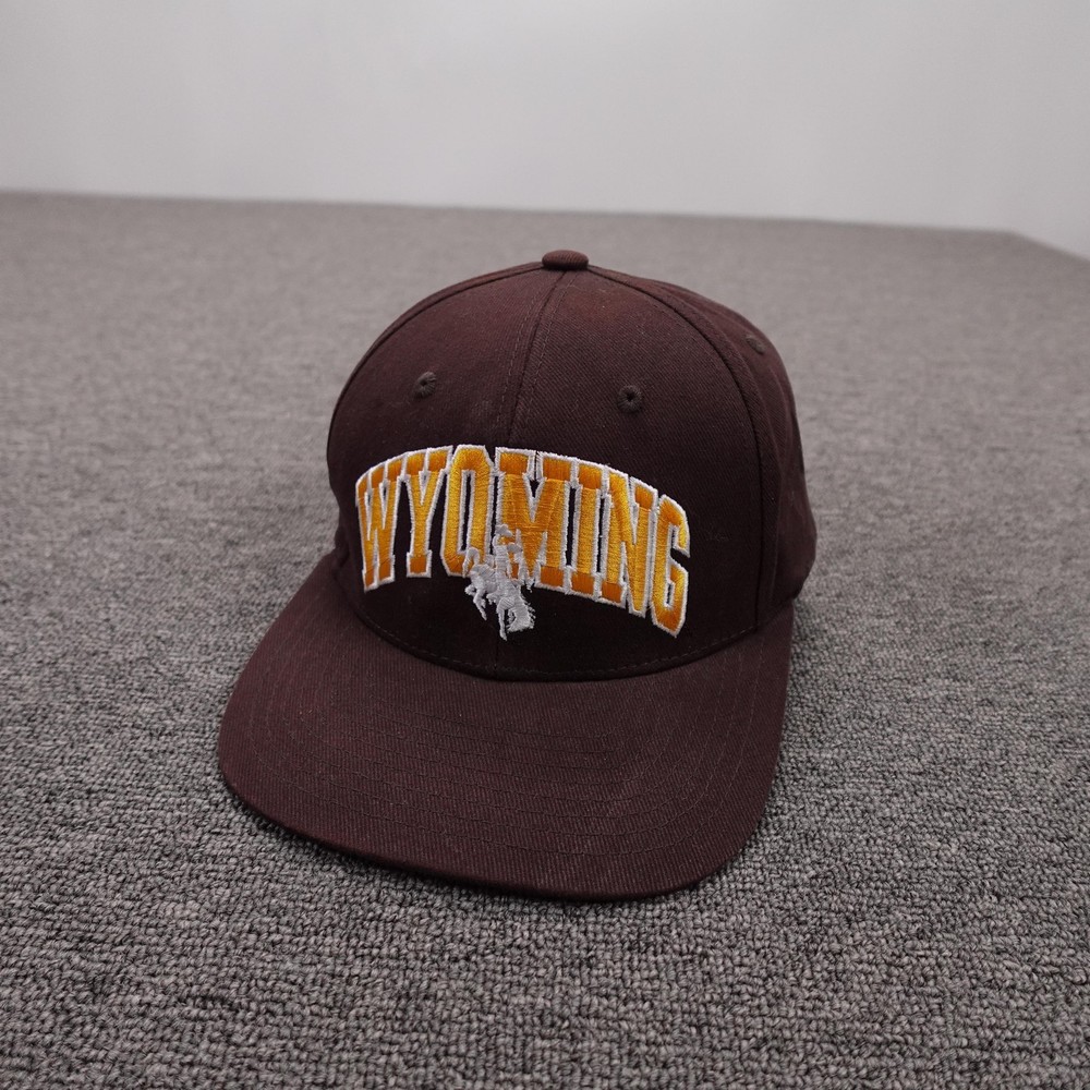 Wyoming Cowboys Hat Cap Strap Back Mens One Size Brown NCAA Football Captivating