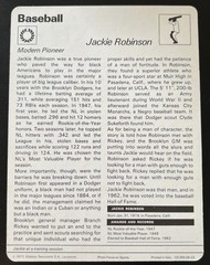 1977-79 Sportscasters – Series 09 Jackie Robinson #09-23 – 5×7 Photo Card