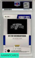 2023 PANINI INSTANT DRAFT NIGHT VICTOR WEMBANYAMA #DN1 PSA 9 RC