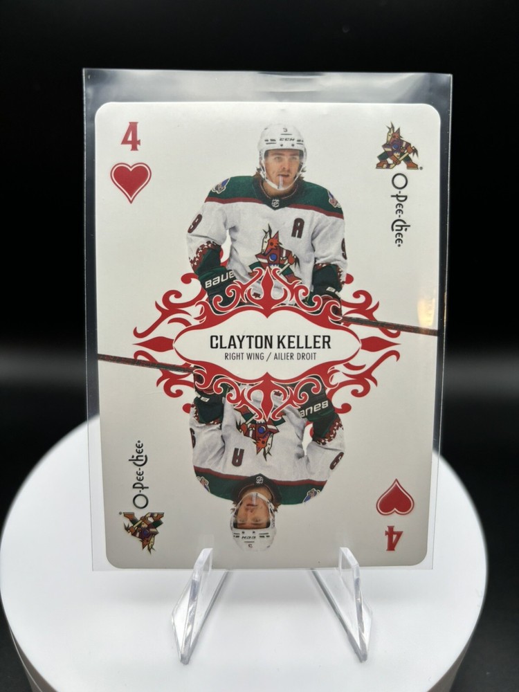 Calyton Keller 2023-24 O Pee Chee Playing Card Four Of Hearts 🔥🔥