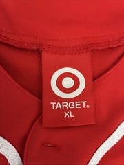 Target Employee Baseball Jersey Red White Size Men&rsquo;s XL Excellent Adult