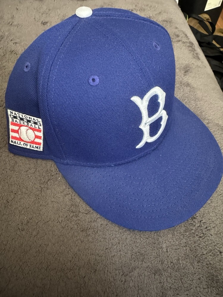 New Era MLB Coopers Town Brooklyn Dodgers Hall Of Fame Size Cap, Blue