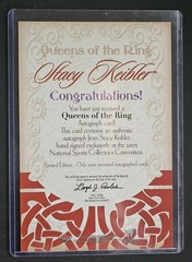 Fleer 2003 WWE Aggression Queens of the Ring Stacy Keibler Signed Auto