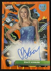 2026 Topps Cosmic Chrome WWE Stacy Keibler On‑Card Auto Orange Galactic /25