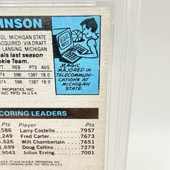 Larry Bird Julius Erving Magic Johnson 1980 Topps RC V-Good 3.0
