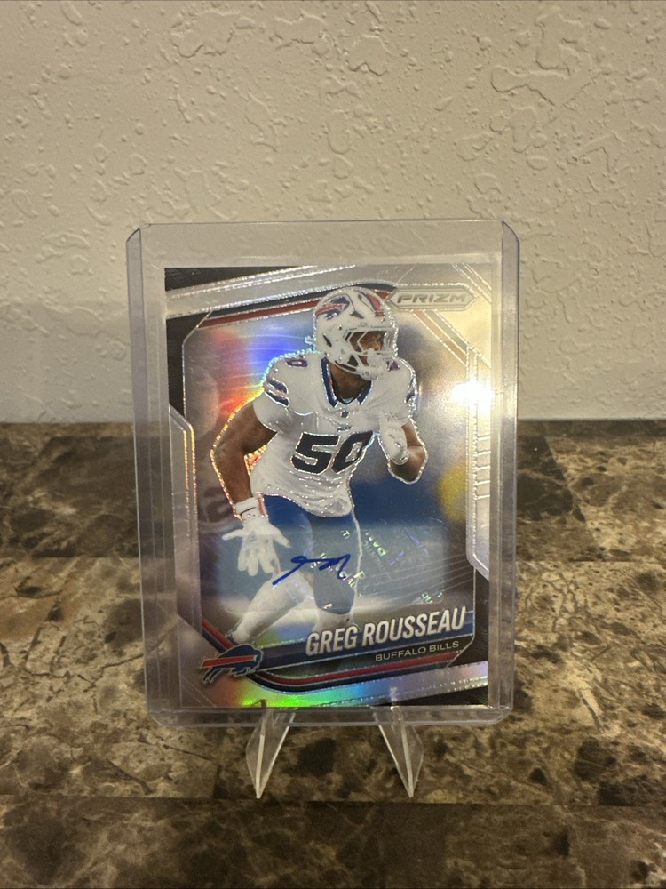2025 Panini Prizm – Greg Rousseau #9 Silver Prizm Autographs (AU)
