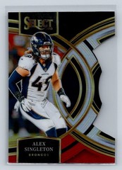 2023 Panini Select Football Alex Singleton #144 Black and Red Prizms Die Cuts