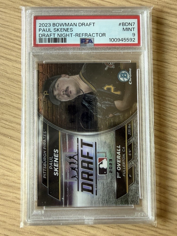 2023 Bowman Draft – Bowman Draft Night Paul Skenes #BDN-7 Refractor /250 (RC)