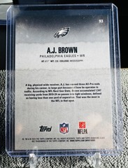 2025 Topps Signature Class A.J Brown Lime Green Refractor /175 #93 Eagles MINT