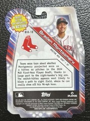 BRADEN MONTGOMERY Rookie Die-Cut 2024 Bowman Draft Bowman in Action #BIA-10 (RC)