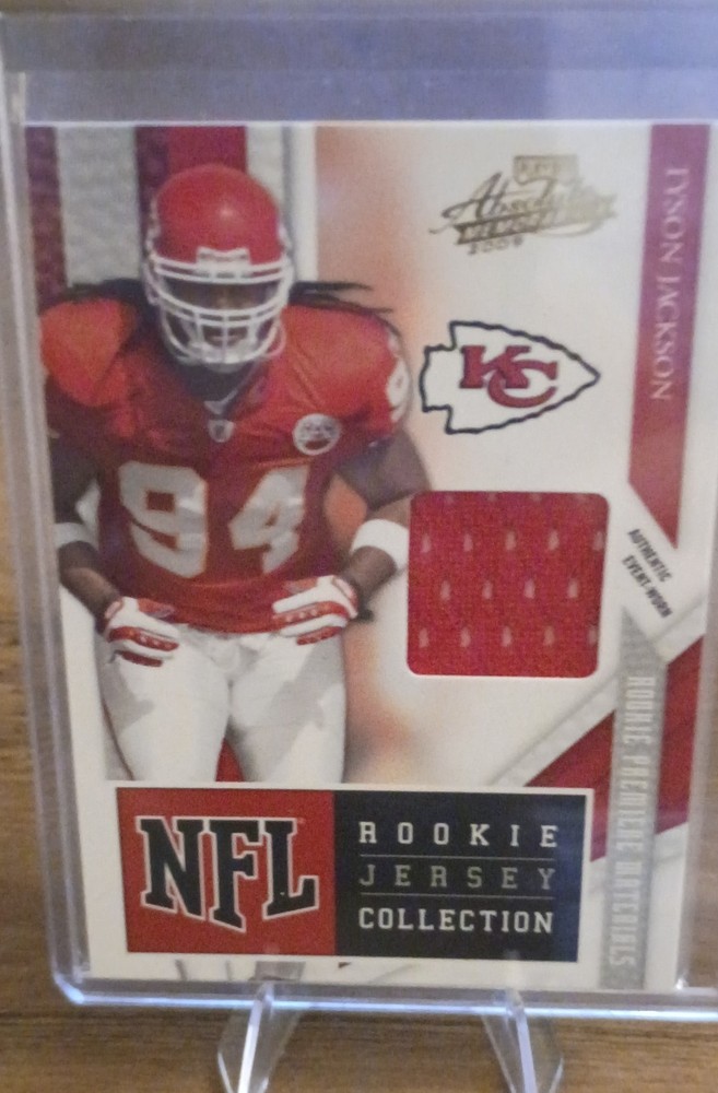 2009 Playoff Absolute – Nfl Rookie Jersey Collection Tyson Jackson #14 (MEM, RC)