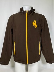 Wyoming Cowboys G-III Brown Full Zip Hooded Jacket Men&rsquo;s LARGE