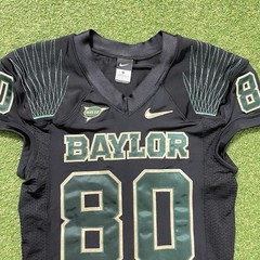 2012 Baylor Bears Nike Team Player Issued Football Jersey Away #80 Big 12 Black