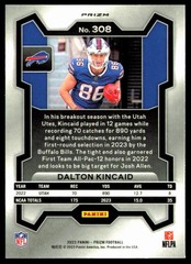 2023 Panini Prizm #308 Dalton Kincaid Silver
