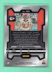 2023 Panini Prizm Drue Tranquill #156 Green Wave Prizm