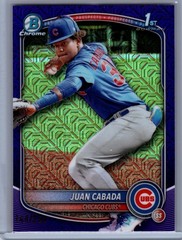 Juan Cabada 2025 Bowman Chrome #BCP-207 Prospects Purple Geometric Cubs #/250