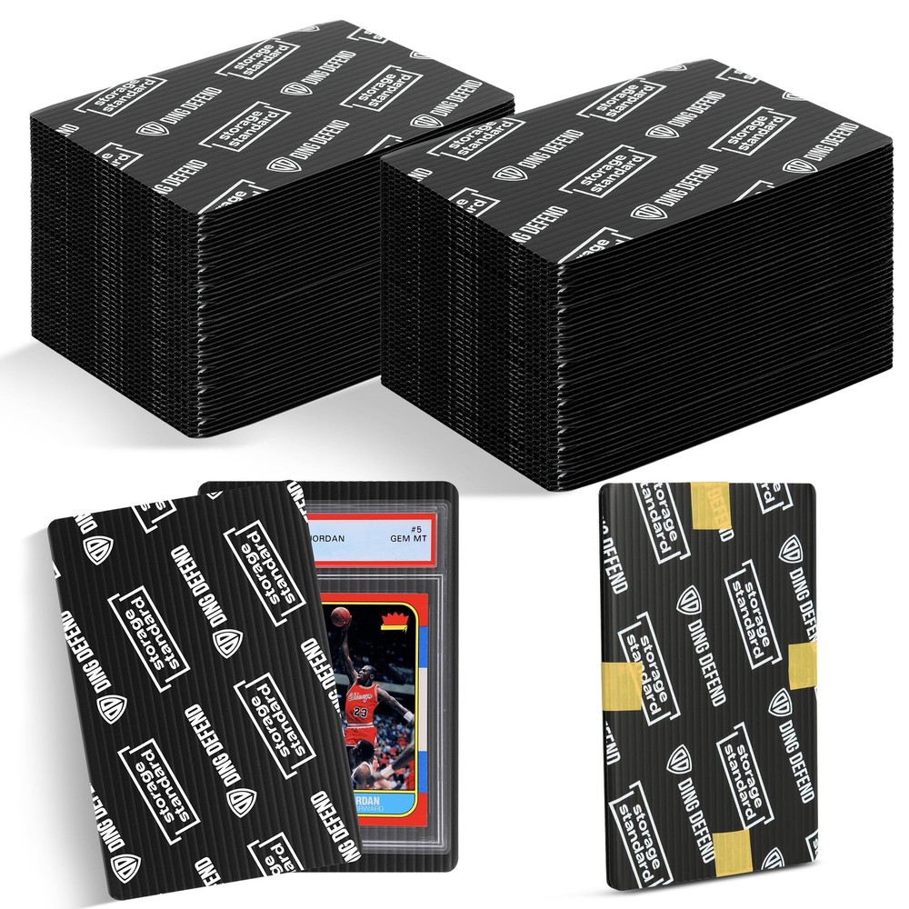 Ding Defend 4×6 Black Trading Card Shipping Protector 110 Pack – Sports Card …