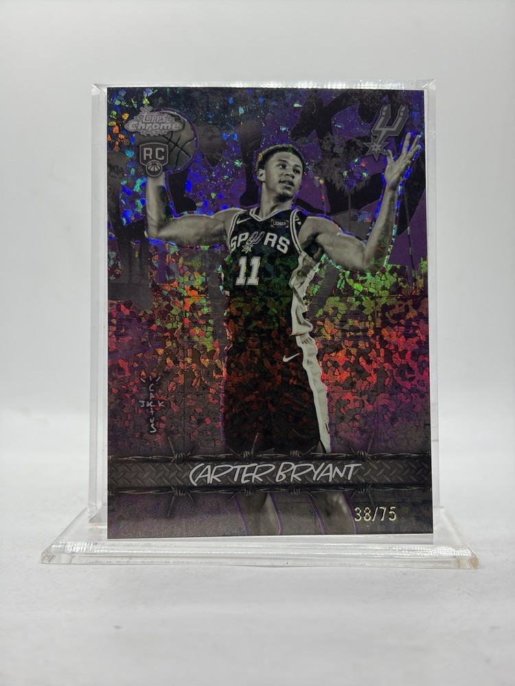 2026 Topps Chrome Cactus Jack Purple #JU-7 CARTER BRYANT (#&rsquo;d / 75) RC