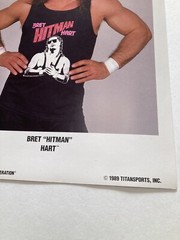 Vintage WWF Promo Photo Bret Hitman Hart 1989 Picture Titan Sports