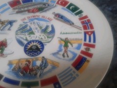 Lake Placid 1980 The Olympic Village Souvenir 9&Prime; Plate