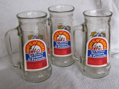 NWT Vintage University of Michigan Wolverines 7&Prime; Glass Mug O&rsquo;Nuts Beer Mug Stein