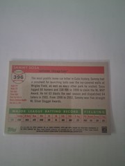 Sammy Sosa Topps Chrome Platinum Rose Gold 65/75 Cubs