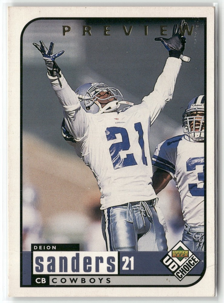 1998 UD Choice Previews #49 Deion Sanders Dallas Cowboys